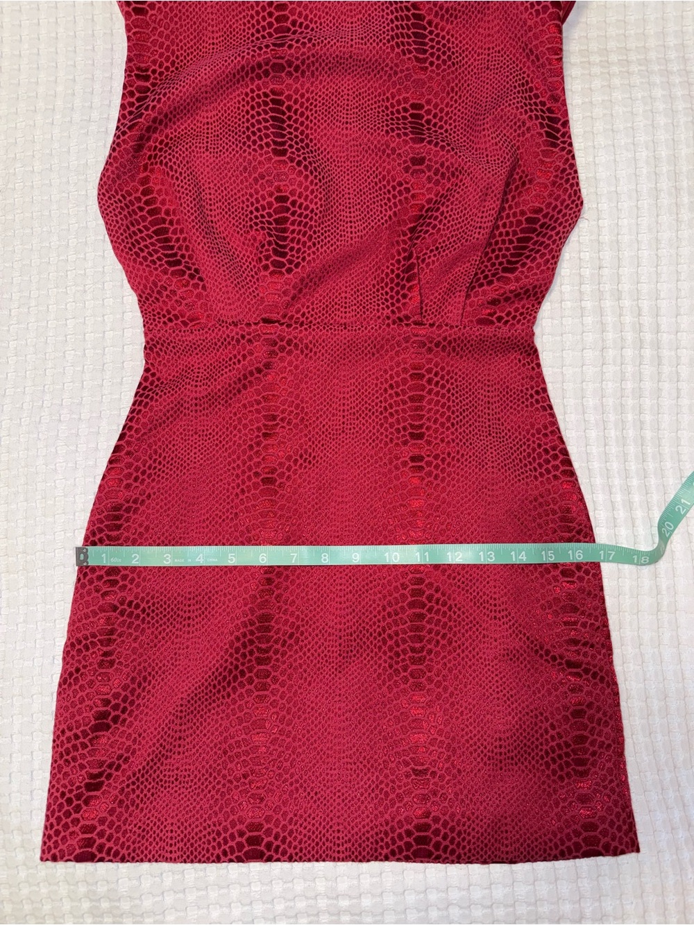 DO+BE Raspberry Red Textured Sheath Dress - Picture 7 of 9
